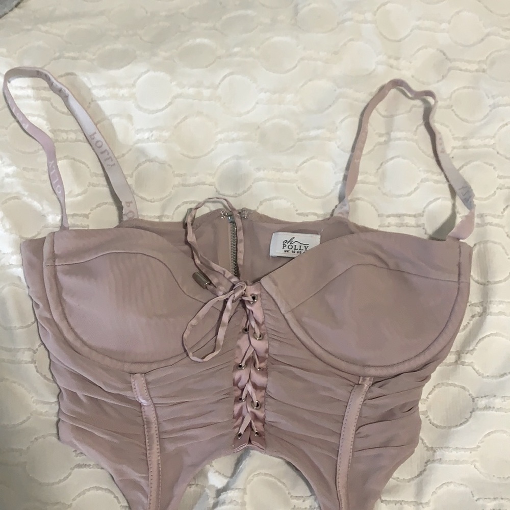 Light Purple Oh Polly Bustier/Corset Top